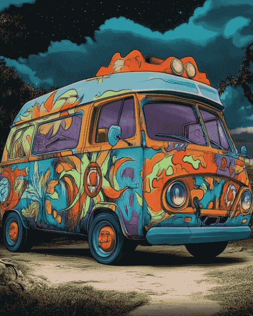 Mystery Machine Van Diamond Painting