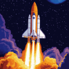 NASA Rocket Space Theme Diamond Painting