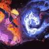 Naruto and Sasuke Animation Diamond Painting