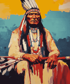 Native American Indian Chief Diamond Painting