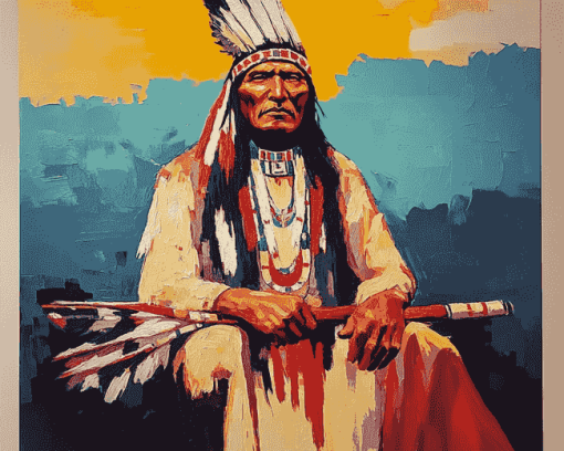 Native American Indian Chief Diamond Painting