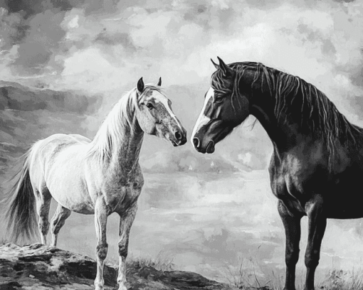 Native Horse Art Diamond Painting