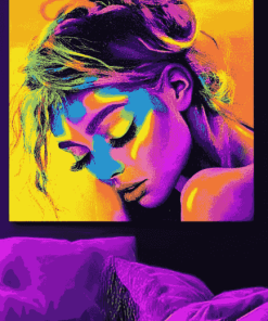 Neon Woman Diamond Painting