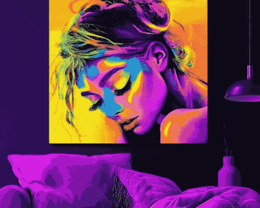 Neon Woman Diamond Painting