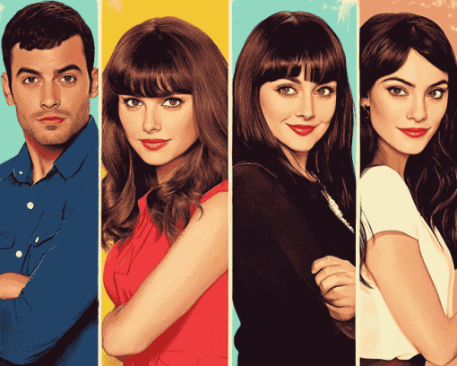 New Girl TV Show Diamond Painting