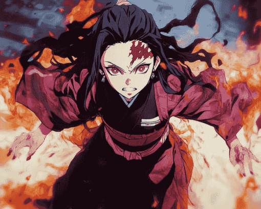 Nezuko Kamado Anime Diamond Painting