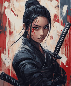 Ninja Girl Animation Diamond Painting