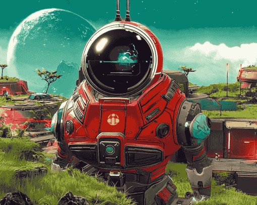 No Mans Sky Animated Robots Diamond Painting