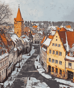 Nordlingen Germany Cityscape Diamond Painting