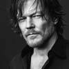 Norman Reedus Black and White Diamond Painting