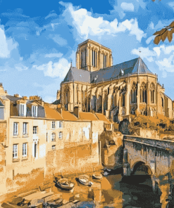 Notre Dame Boulogne Cityscape Diamond Painting