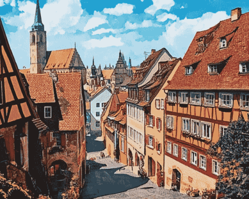 Nuremberg Cityscape Diamond Painting