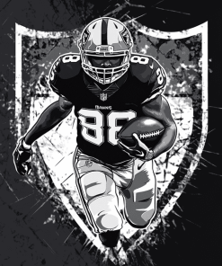 Oakland Raiders Football Players Diamond Painting