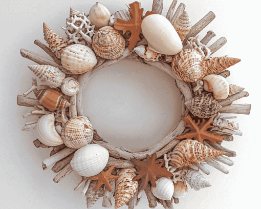 Ocean Shell Wreath Diamond Painting