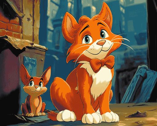 Oliver And Company Animals Diamond Painting