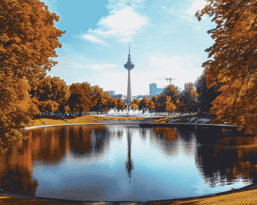 Olympiapark Scenic Diamond Painting