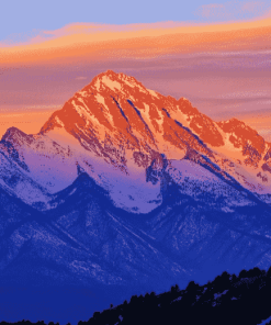 Olympus Mountain Sunset Diamond Painting