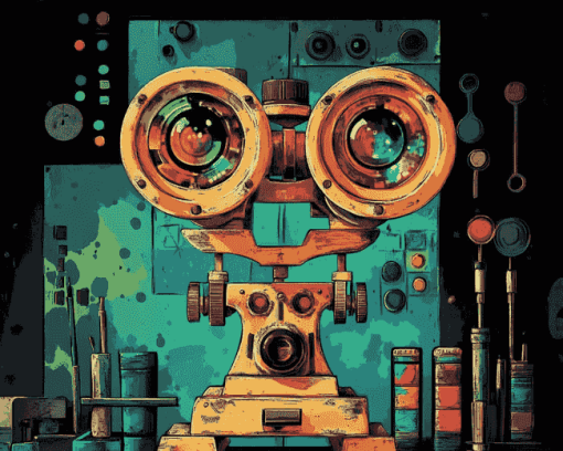 Optometry Eye Exam Cartoon Diamond Painting