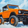 Orange International Scout Engines Diamond Painting