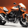 Orange Kawasaki Bike Diamond Painting