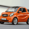 Orange Smart Car Diamond Painting