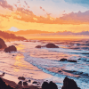 Oregon Coast Sunset Diamond Painting