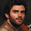 Oscar Isaac in Colorful Diamond Painting