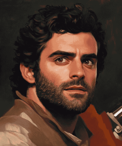 Oscar Isaac in Colorful Diamond Painting