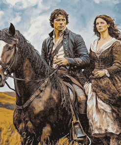 Outlander Jamie & Claire Series Diamond Painting