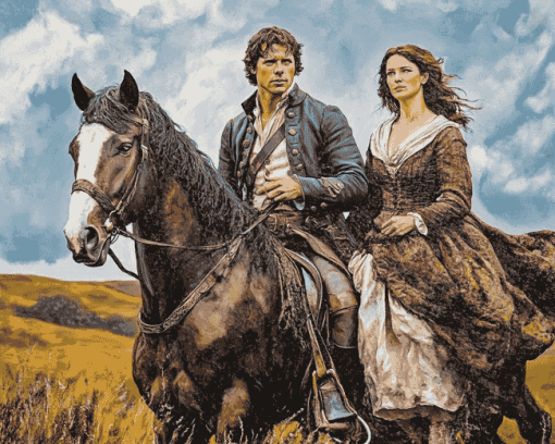 Outlander Jamie & Claire Series Diamond Painting