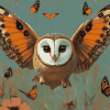 Owls and Butterflies Diamond Painting