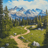 Pacific Crest Trail Landscape Diamond Painting