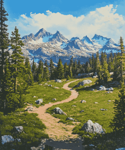 Pacific Crest Trail Landscape Diamond Painting