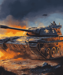 Panther Tanks Military Diamond Painting