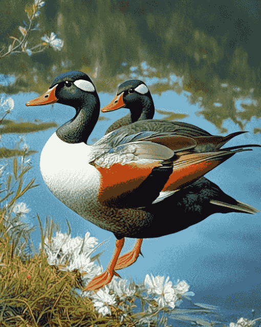 Paradise Shelduck Bird Diamond Painting