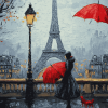 Paris Romance in the Rain Diamond Painting