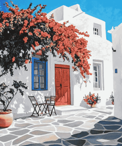 Paros Greece Island Diamond Painting