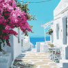 Paros Island Alleys Diamond Painting