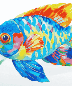 Parrot Fish Diamond Painting Art