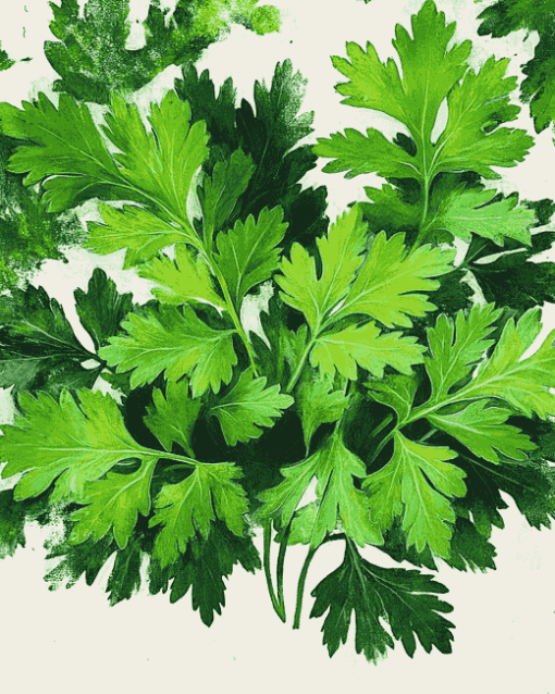 Parsley Plant Diamond Painting