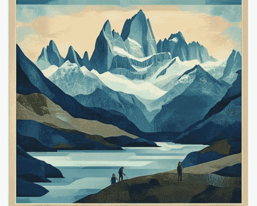 Patagonia Mountain Landscapes Diamond Painting