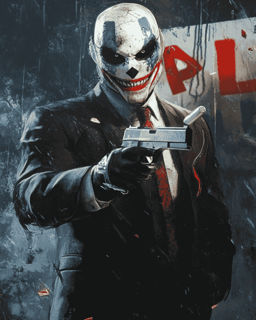 Payday 2 Game Characters Diamond Painting