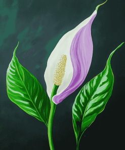 Peace Lily Blossom Diamond Painting