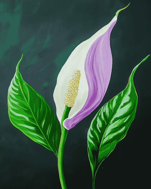 Peace Lily Blossom Diamond Painting