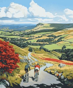 Peak District Cycling Adventure Diamond Painting