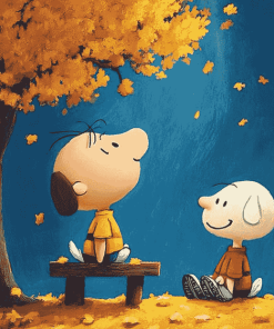 Peanuts Charlie Animation Diamond Painting