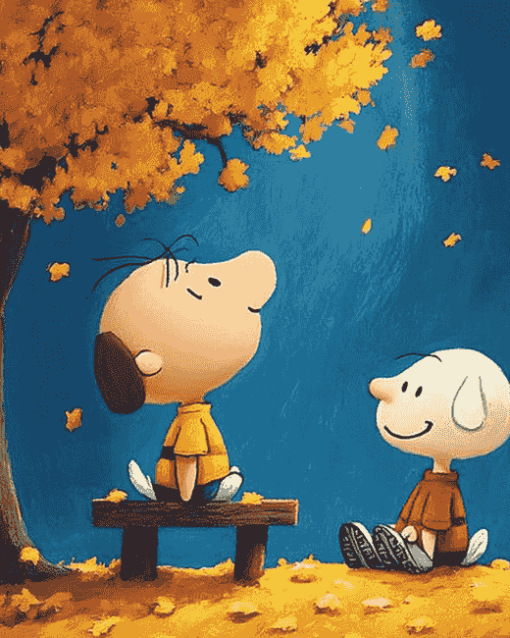 Peanuts Charlie Animation Diamond Painting