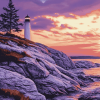 Peggies Cove Lighthouse Diamond Painting