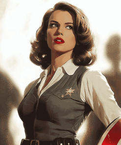 Peggy Carter Captain America Film Diamond Painting