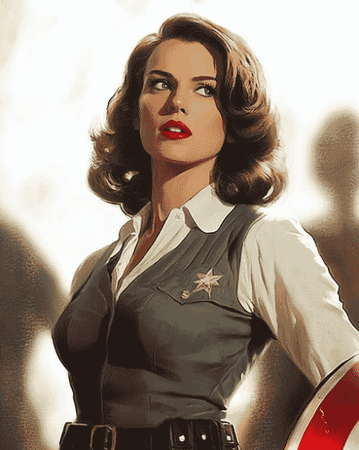 Peggy Carter Captain America Film Diamond Painting